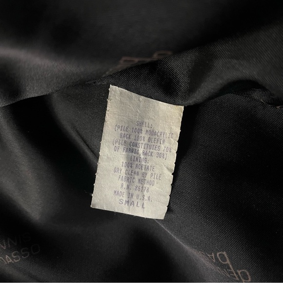 Dennis Basso Dark Brown Faux Fur Jacket - Sz S - Picture 9 of 10